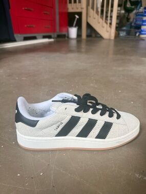 adidas Campus Suede Sneaker in Off-White & Black